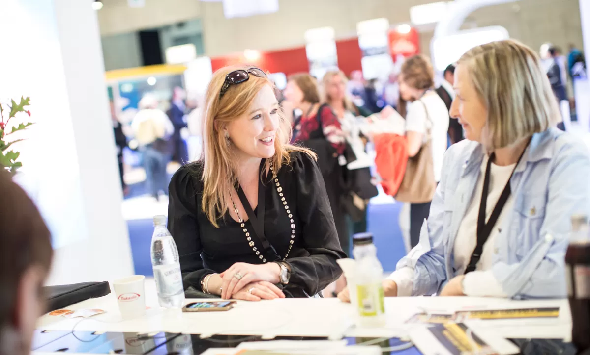 Dr Aideen Moran and Dr Doreen O’Rourke talking